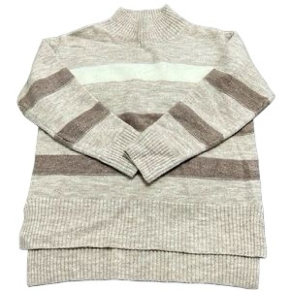 Like New Sophie Rue Mock Neck Striped Sweater - Size Small